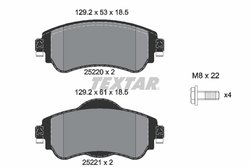 SET PLACUTE FRANA TEXTAR 2522001 - Compatibil cu CITROEN
