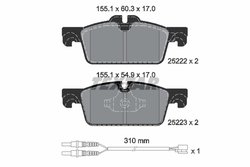Set placute frana Textar 2522201