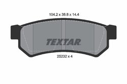 SET PLACUTE FRANA TEXTAR 2523201 - Compatibil cu CHEVROLET, DAEWOO, SUZUKI