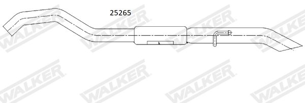 TOBA ESAPAMENT FINALA WALKER 25265 - Compatibil cu DS, PEUGEOT