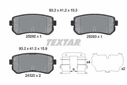Set placute frana Textar 2529201