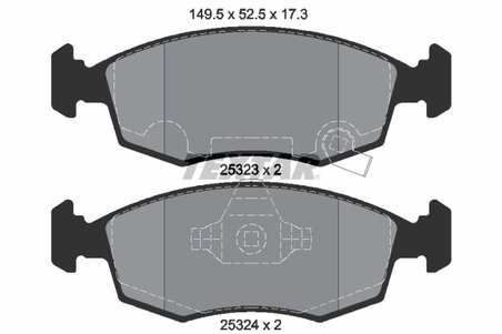 SET PLACUTE FRANA TEXTAR 2532301 - Compatibil cu CHRYSLER, FIAT, LANCIA