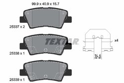 Set placute frana Textar 2533701