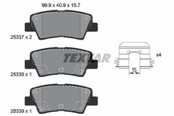 Set placute frana Textar 2533707