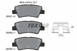 Set placute frana Textar 2533709