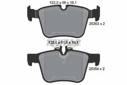 Set placute frana Textar 2535301