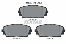 Set placute frana Textar 2536501