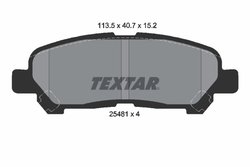 SET PLACUTE FRANA TEXTAR 2548101 - Compatibil cu TOYOTA, TOYOTA (GAC)