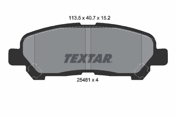 Set placute frana Textar 2548101