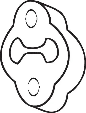 CAUCIUC ESAPAMENT BOSAL 255-009 - Piesa auto compatibila cu mai multe marci