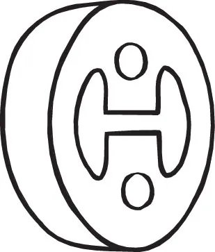 CAUCIUC ESAPAMENT BOSAL 255-149 - Piesa auto compatibila cu mai multe marci