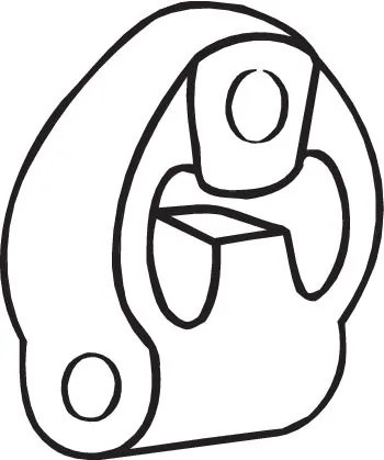 CAUCIUC ESAPAMENT BOSAL 255-810 - Piesa auto compatibila cu mai multe marci