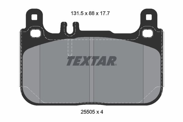 Set placute frana Textar 2550501