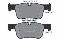 SET PLACUTE FRANA TEXTAR 2550601 - Compatibil cu BMW