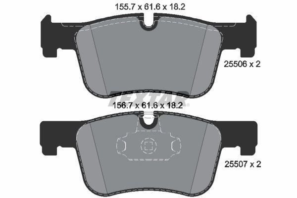 Set placute frana Textar 2550601