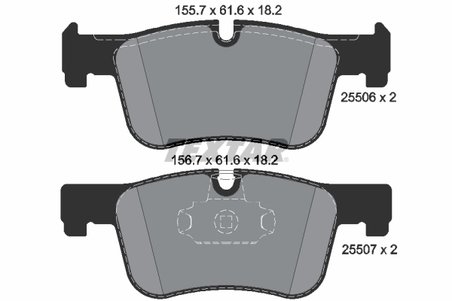 Set placute frana Textar 2550601