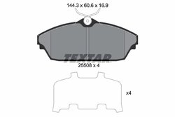 Set placute frana Textar 2550801
