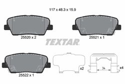 Set placute frana Textar 2552003