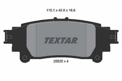 Set placute frana Textar 2552501