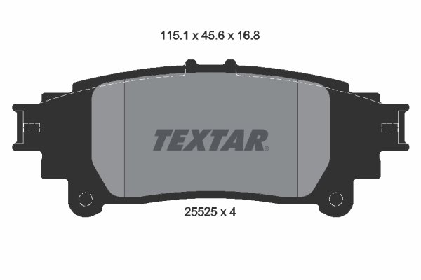SET PLACUTE FRANA TEXTAR 2552501 - Compatibil cu LEXUS, TOYOTA, TOYOTA (FAW), TOYOTA (GAC)