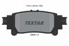 SET PLACUTE FRANA TEXTAR 2552501 - Compatibil cu LEXUS, TOYOTA, TOYOTA (FAW), TOYOTA (GAC)