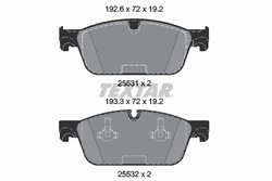 SET PLACUTE FRANA TEXTAR 2553101 - Compatibil cu MERCEDES-BENZ