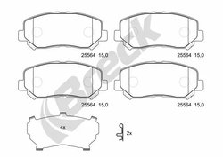 Set placute frana Breck 25564 00 701 00