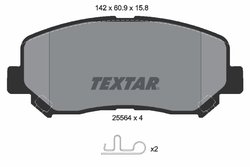 Set placute frana Textar 2556401