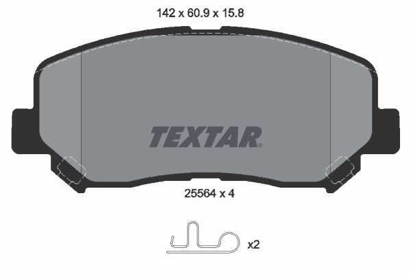 Set placute frana Textar 2556401