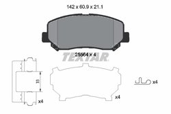 Set placute frana Textar 2556403