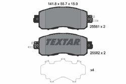 Set placute frana Textar 2558101