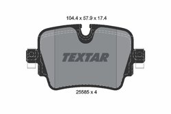SET PLACUTE FRANA TEXTAR 2558501 - Compatibil cu JAGUAR