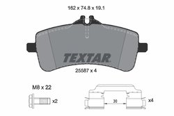 Set placute frana Textar 2558701