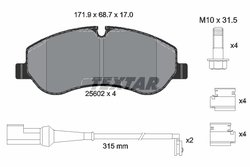 Set placute frana Textar 2560201