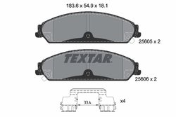 Set placute frana Textar 2560501
