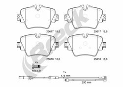 SET PLACUTE FRANA BRECK 25617 00 701 00 - Compatibil cu BMW, MINI, TOYOTA