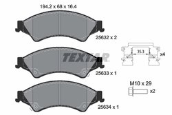 SET PLACUTE FRANA TEXTAR 2563201 - Compatibil cu FORD, FORD ASIA & OCEANIA, FORD AUSTRALIA, FORD USA, MAZDA, TROLLER, VW