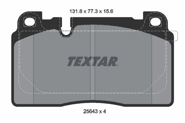 SET PLACUTE FRANA TEXTAR 2564302 - Compatibil cu AUDI