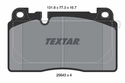 Set placute frana Textar 2564305
