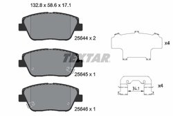 Set placute frana Textar 2564401