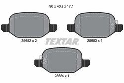 SET PLACUTE FRANA TEXTAR 2565201 - Compatibil cu FIAT