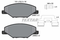 SET PLACUTE FRANA TEXTAR 2568101 - Compatibil cu SKODA, VW