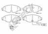 SET PLACUTE FRANA BRECK 25683 00 701 00 - Compatibil cu AUDI, CUPRA, SEAT, SKODA, VW