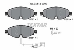 Set placute frana Textar 2568301