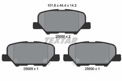 Set placute frana Textar 2568801