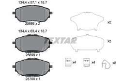 Set placute frana Textar 2569801
