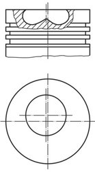 Piston MAHLE 257 PI 00100 000