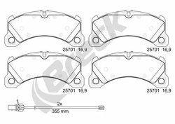 Set placute frana Breck 25701 00 553 00