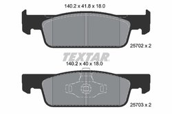 Set placute frana Textar 2570201
