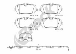 Set placute frana Breck 25720 00 554 00
